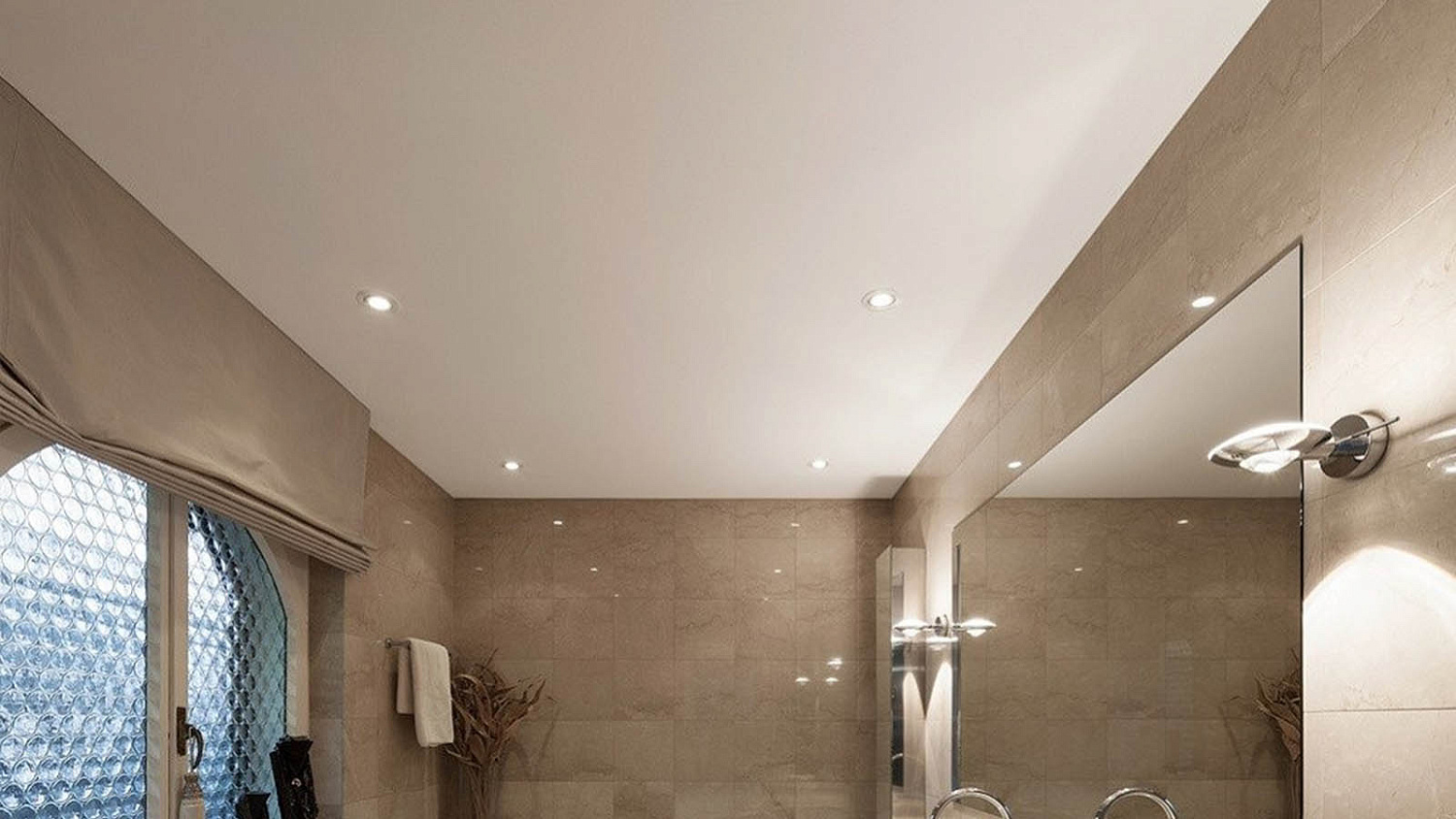 Как выбрать потолок для ванной комнаты